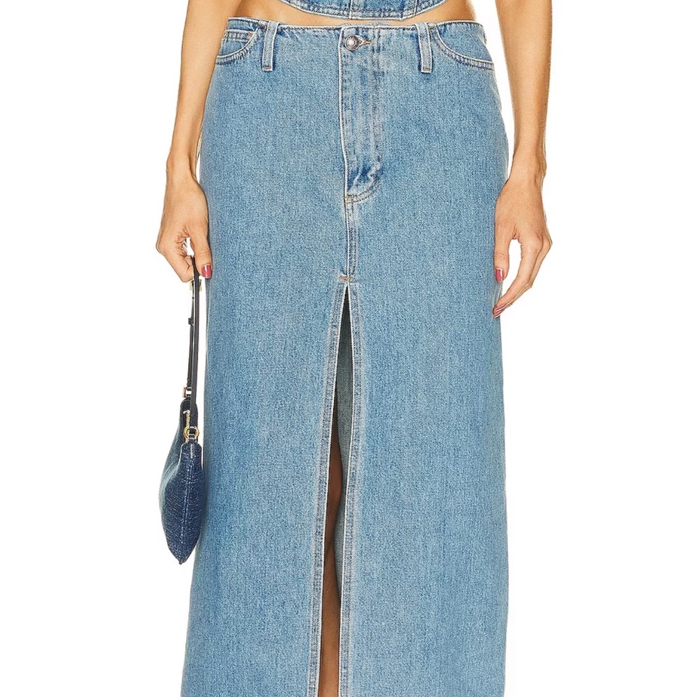Magda Butrym Denim Maxi Skirt